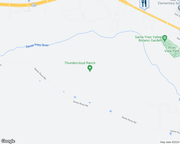 map of restaurants, bars, coffee shops, grocery stores, and more near 8669 Santa Rosa Road in Buellton