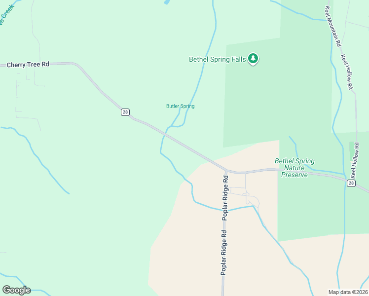 map of restaurants, bars, coffee shops, grocery stores, and more near 2411 Cherry Tree Road in Gurley