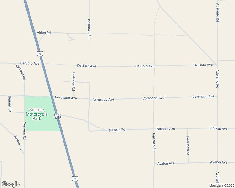 map of restaurants, bars, coffee shops, grocery stores, and more near Coronado Avenue in El Mirage