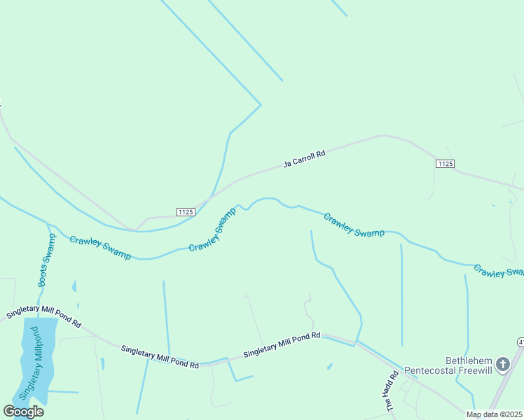 map of restaurants, bars, coffee shops, grocery stores, and more near Ja Carroll Road in Bladen County