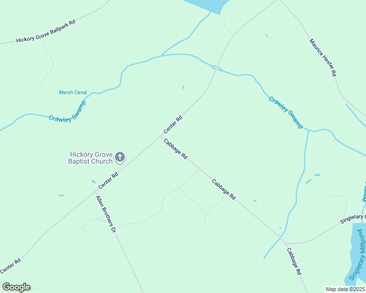 map of restaurants, bars, coffee shops, grocery stores, and more near 3418 Cabbage Road in Bladenboro