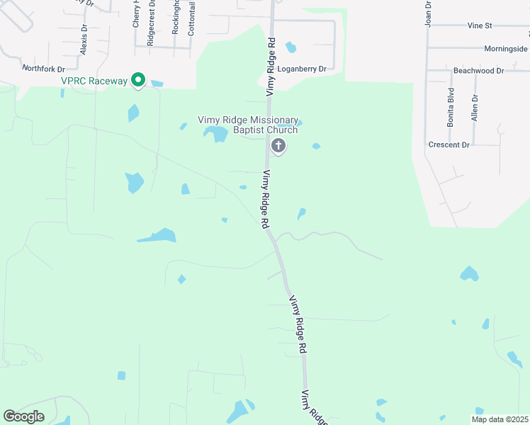 map of restaurants, bars, coffee shops, grocery stores, and more near 15149 Vimy Ridge Road in Alexander