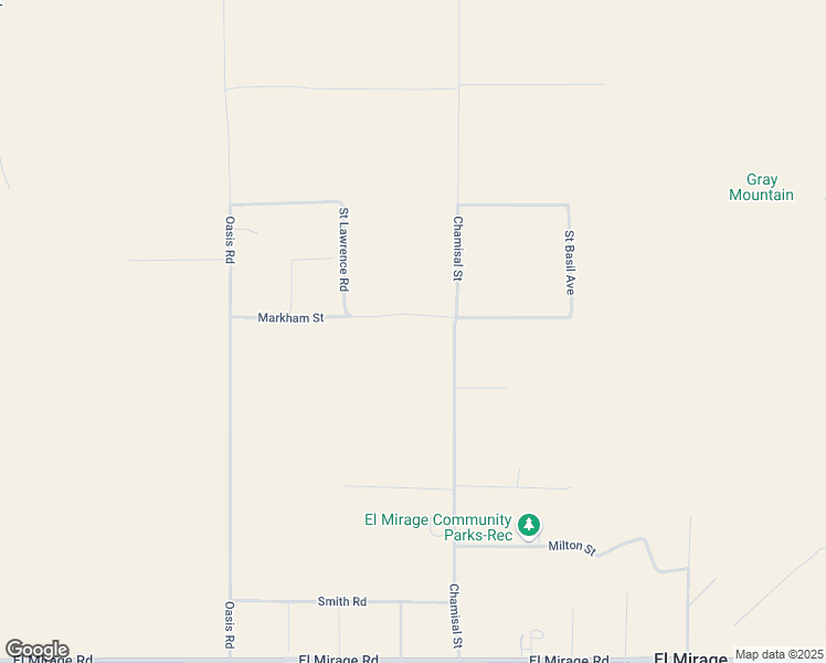 map of restaurants, bars, coffee shops, grocery stores, and more near Markham Street in San Bernardino County