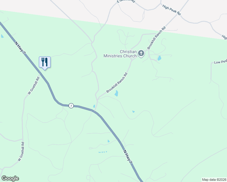 map of restaurants, bars, coffee shops, grocery stores, and more near 280 Brookhill Ranch Road in Hot Springs Village