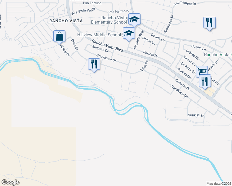 map of restaurants, bars, coffee shops, grocery stores, and more near 40205 Peonza Lane in Palmdale