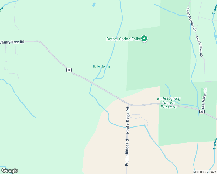 map of restaurants, bars, coffee shops, grocery stores, and more near 2411 Cherry Tree Road in Gurley