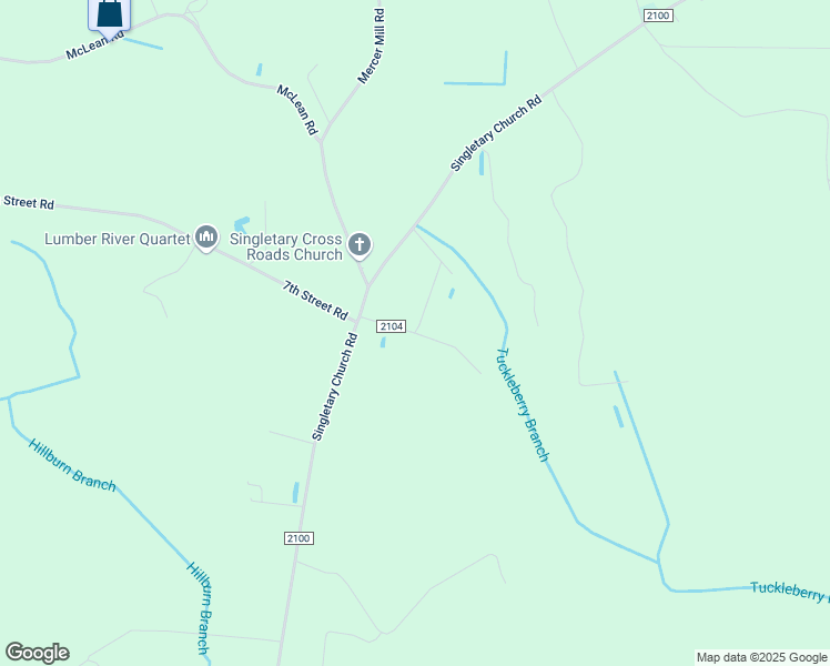 map of restaurants, bars, coffee shops, grocery stores, and more near Gertie Drive in Robeson County