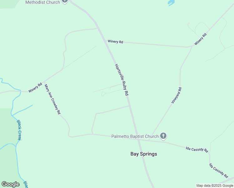 map of restaurants, bars, coffee shops, grocery stores, and more near 8986 Hartsville-Ruby Road in Patrick