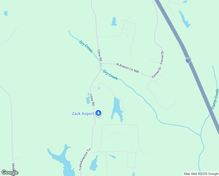 map of restaurants, bars, coffee shops, grocery stores, and more near 875 Cline Road in Resaca