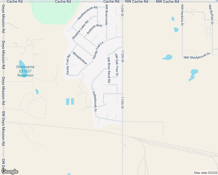 map of restaurants, bars, coffee shops, grocery stores, and more near 5 Northwest Millcreek Road in Lawton