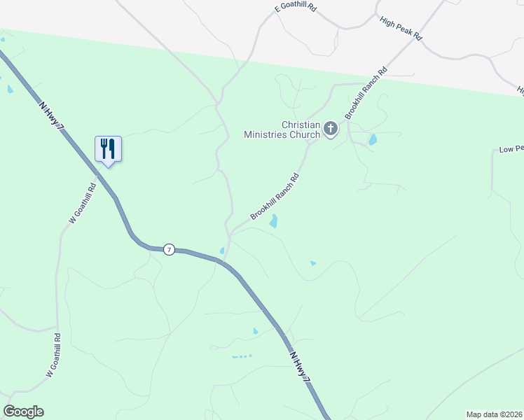 map of restaurants, bars, coffee shops, grocery stores, and more near 280 Brookhill Ranch Road in Hot Springs