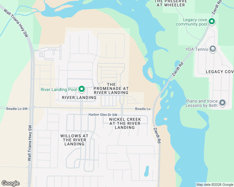 map of restaurants, bars, coffee shops, grocery stores, and more near 415 Promenade Drive Southwest in Madison