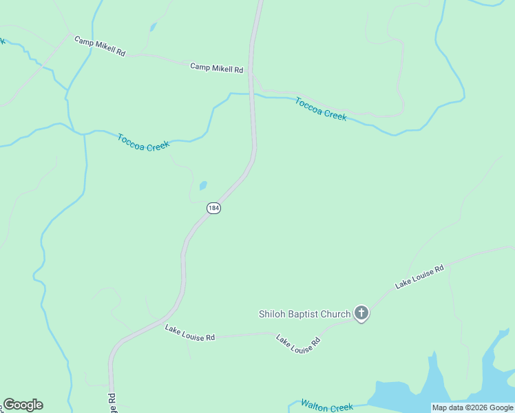 map of restaurants, bars, coffee shops, grocery stores, and more near Prather Bridge Road in Toccoa