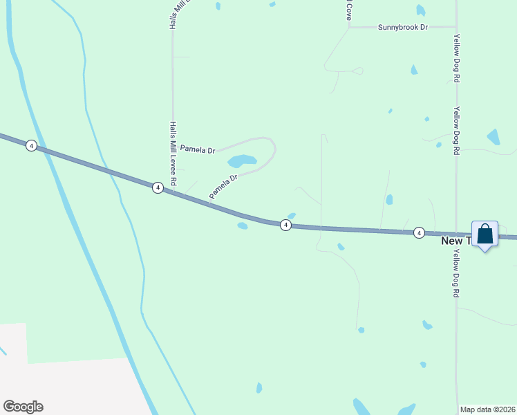 map of restaurants, bars, coffee shops, grocery stores, and more near 16209 Highway 4 in Senatobia