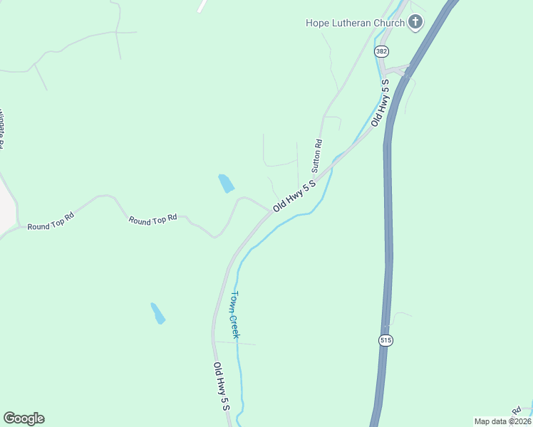 map of restaurants, bars, coffee shops, grocery stores, and more near Old Highway 5 South in Ellijay