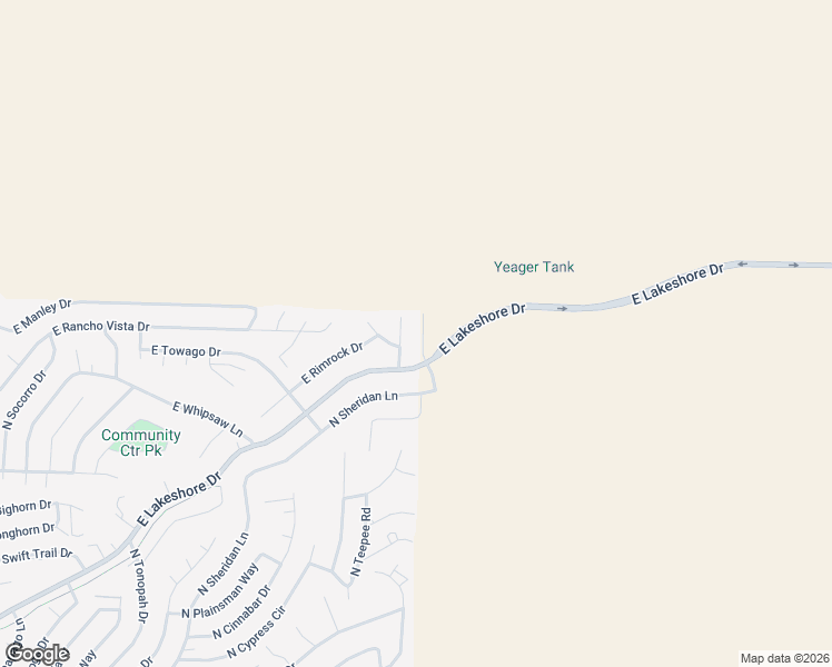 map of restaurants, bars, coffee shops, grocery stores, and more near 4940 North Badger Road in Prescott Valley