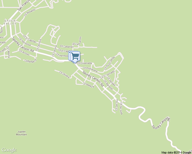 map of restaurants, bars, coffee shops, grocery stores, and more near 15313 Spunky Canyon Road in Santa Clarita