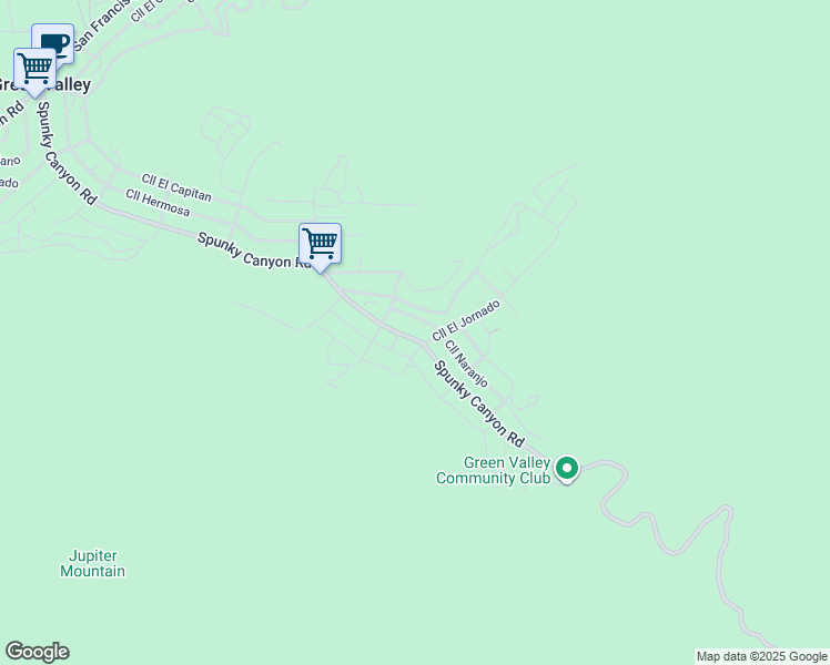 map of restaurants, bars, coffee shops, grocery stores, and more near 15313 Spunky Canyon Road in Santa Clarita