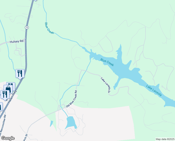 map of restaurants, bars, coffee shops, grocery stores, and more near 253 North Laceola Road in Cleveland