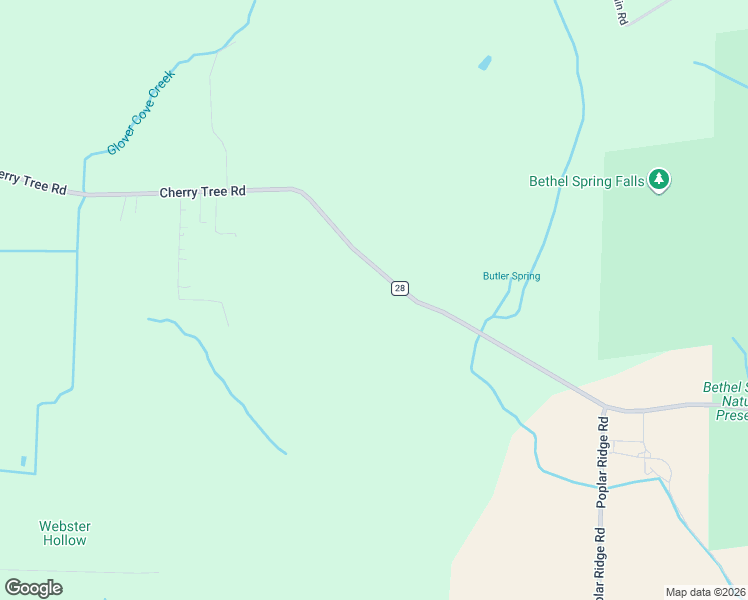 map of restaurants, bars, coffee shops, grocery stores, and more near 2256 Cherry Tree Road in Gurley