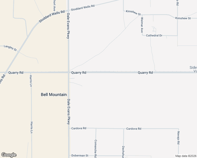 map of restaurants, bars, coffee shops, grocery stores, and more near Quarry Road in Apple Valley