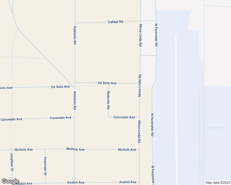 map of restaurants, bars, coffee shops, grocery stores, and more near De Soto Avenue in El Mirage