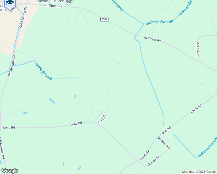 map of restaurants, bars, coffee shops, grocery stores, and more near 340 Troy Drive in Lumberton