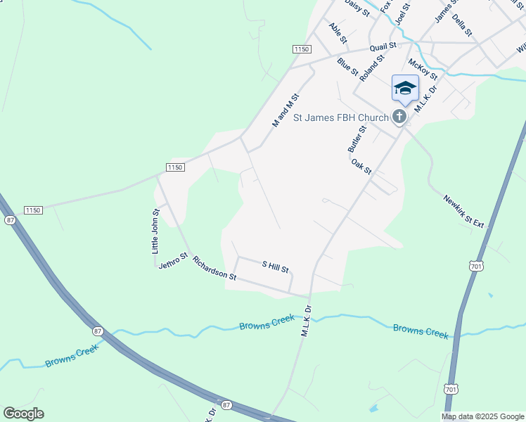 map of restaurants, bars, coffee shops, grocery stores, and more near 827 Moultrie Lane in Elizabethtown