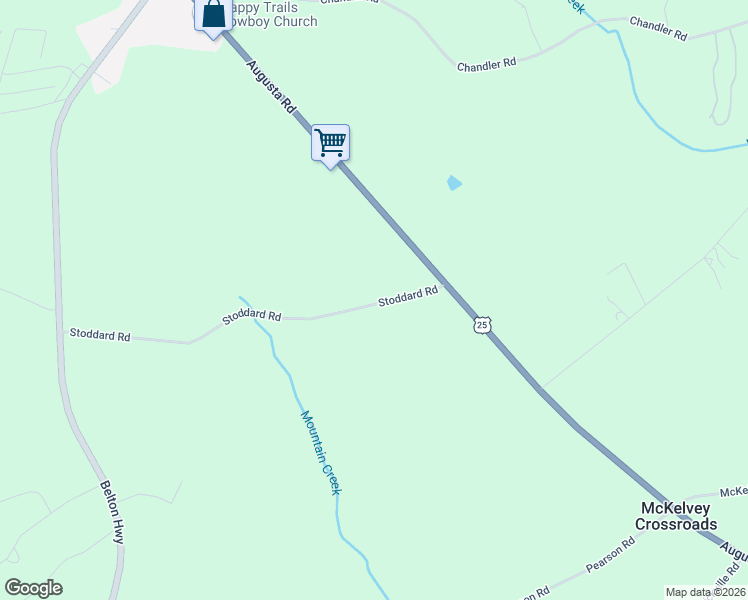 map of restaurants, bars, coffee shops, grocery stores, and more near 122 Stoddard Road in Pelzer