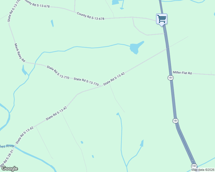 map of restaurants, bars, coffee shops, grocery stores, and more near 591 State Road S-13-42 in Jefferson