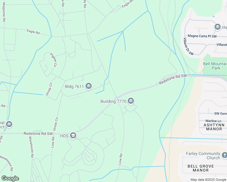 map of restaurants, bars, coffee shops, grocery stores, and more near East Line Road in Madison County