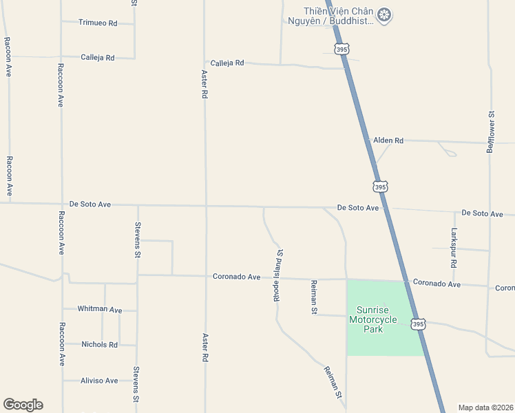 map of restaurants, bars, coffee shops, grocery stores, and more near De Soto Avenue in El Mirage