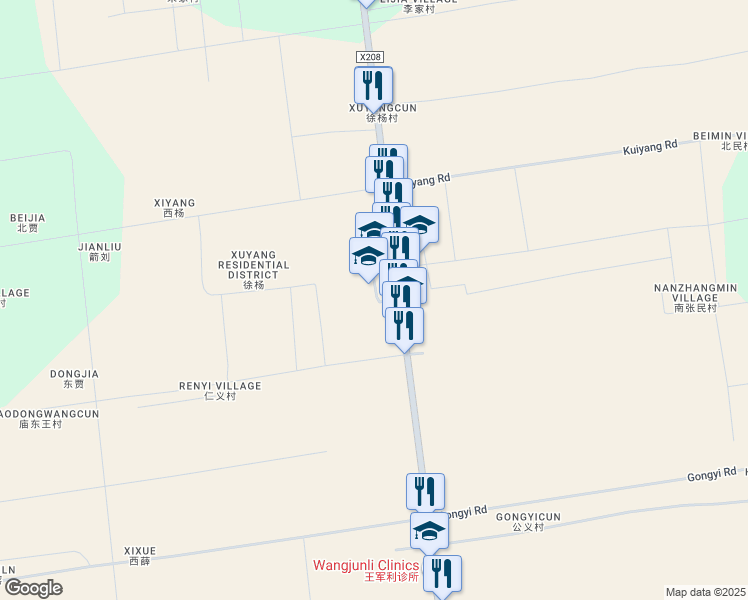 map of restaurants, bars, coffee shops, grocery stores, and more near in 