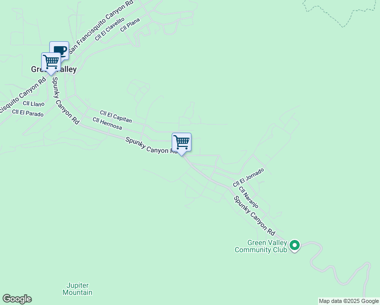 map of restaurants, bars, coffee shops, grocery stores, and more near 15475 Calle Ensenada in Green Valley