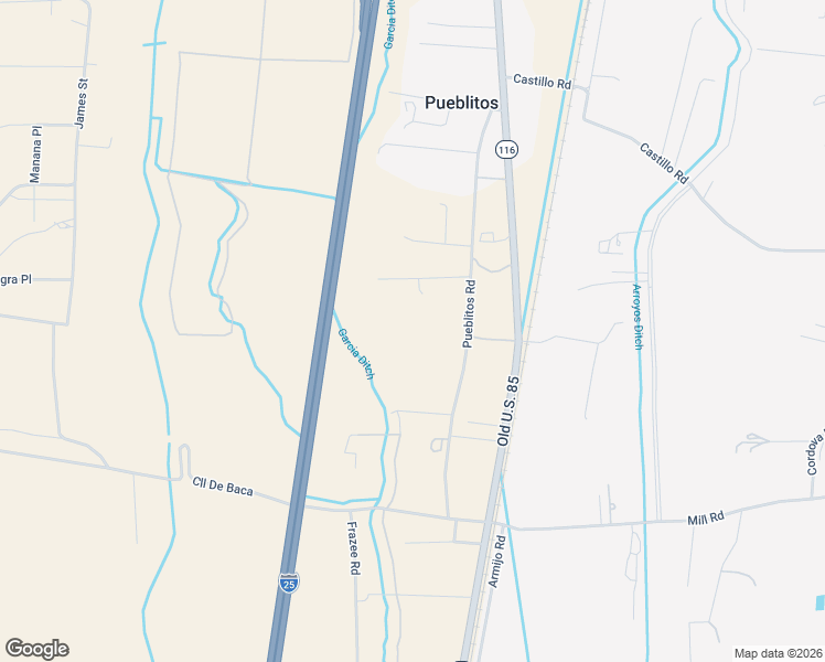 map of restaurants, bars, coffee shops, grocery stores, and more near 35 Pueblitos Road in Belen