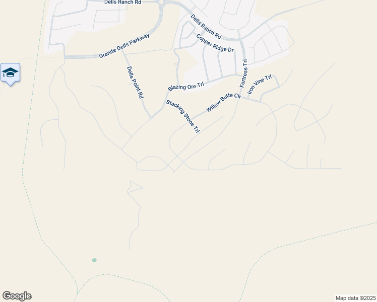map of restaurants, bars, coffee shops, grocery stores, and more near 3205 Jagged Spire Court in Prescott