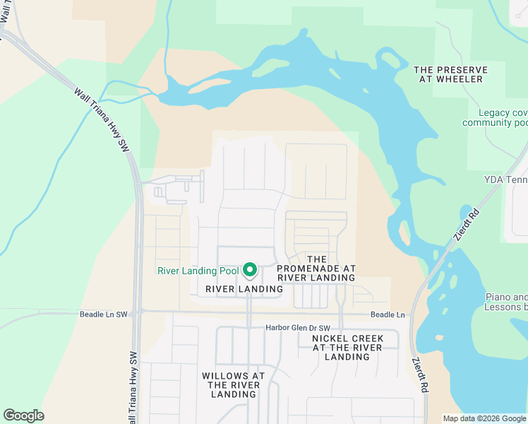 map of restaurants, bars, coffee shops, grocery stores, and more near 306 Woodwind Drive Southwest in Madison
