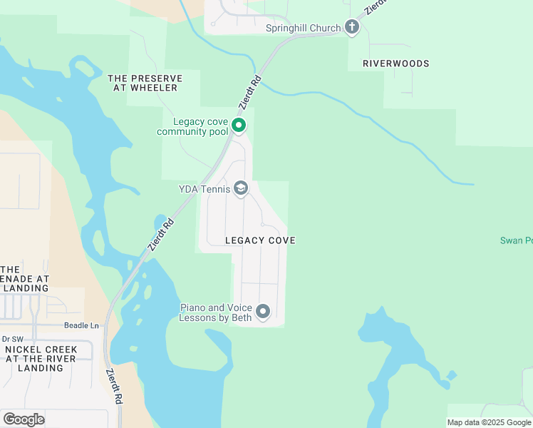 map of restaurants, bars, coffee shops, grocery stores, and more near 111 Sage Willow Drive Southwest in Madison