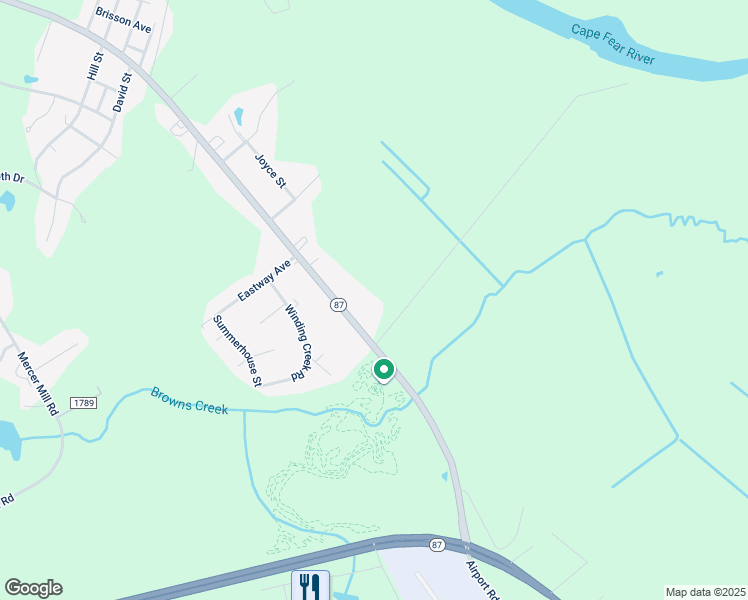 map of restaurants, bars, coffee shops, grocery stores, and more near 1709 East Broad Street in Elizabethtown