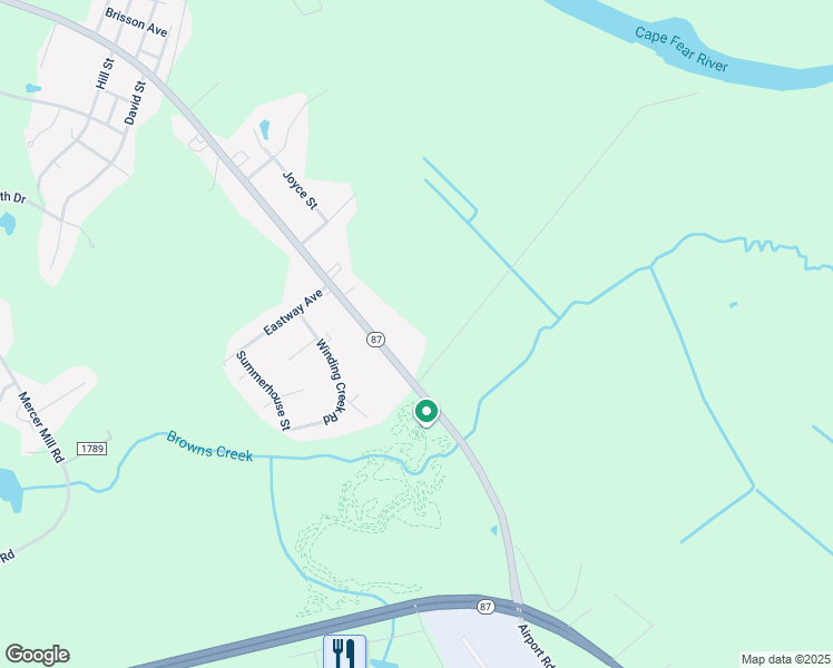 map of restaurants, bars, coffee shops, grocery stores, and more near 1709 East Broad Street in Elizabethtown