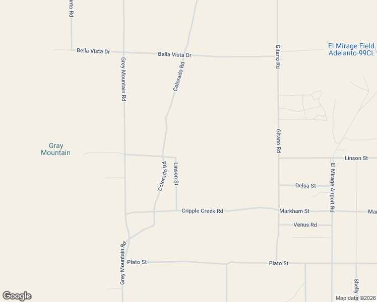 map of restaurants, bars, coffee shops, grocery stores, and more near 20131 Colorado Road in El Mirage