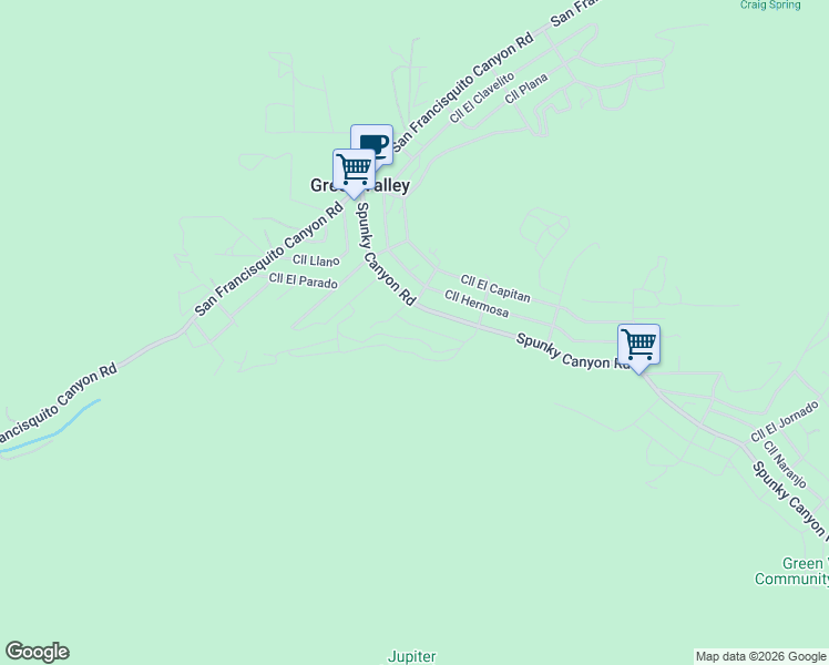map of restaurants, bars, coffee shops, grocery stores, and more near 15982 Calle Arroyo in Santa Clarita
