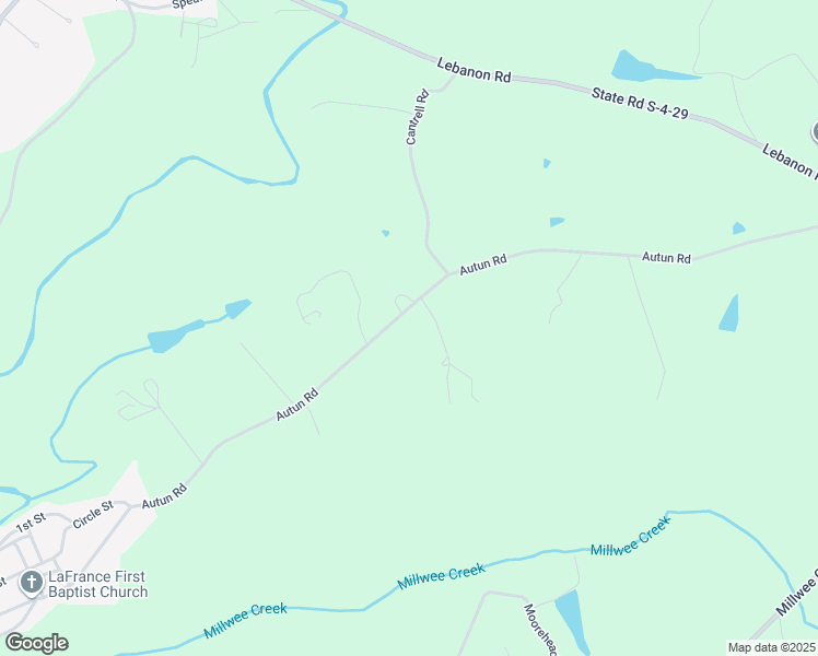 map of restaurants, bars, coffee shops, grocery stores, and more near 1300 Autun Road in Pendleton