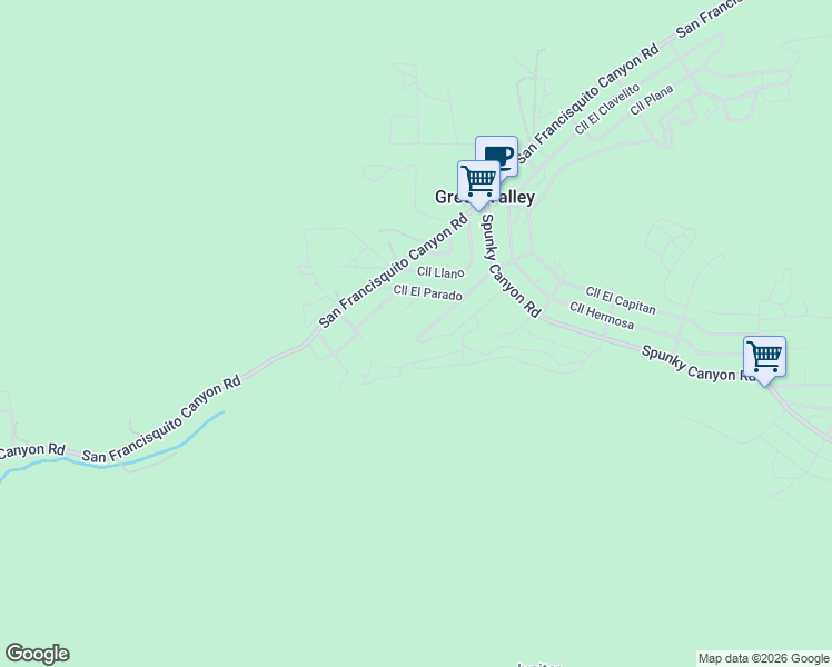 map of restaurants, bars, coffee shops, grocery stores, and more near 39407 Calle El Fuente in Santa Clarita