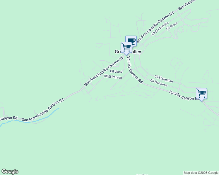 map of restaurants, bars, coffee shops, grocery stores, and more near 39407 Calle El Fuente in Santa Clarita