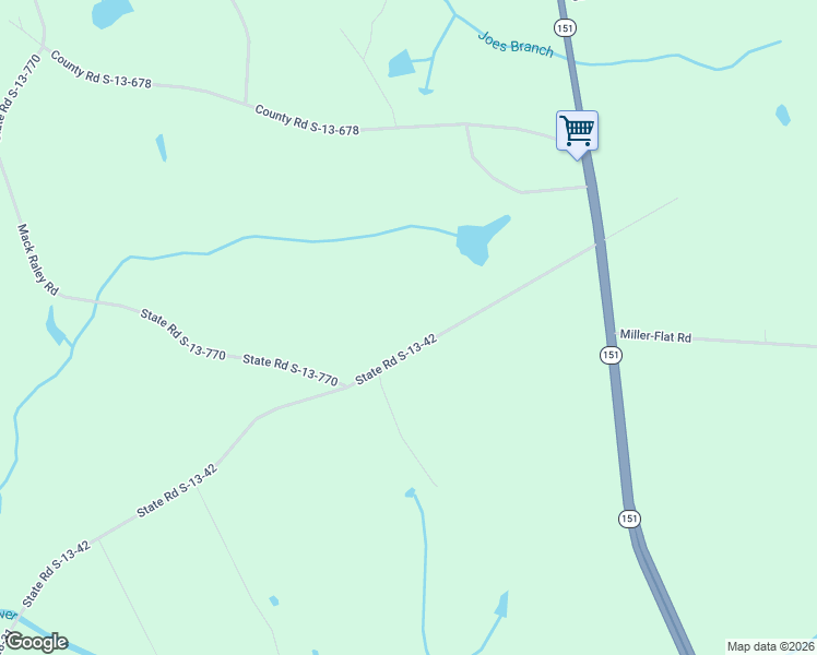 map of restaurants, bars, coffee shops, grocery stores, and more near 591 State Road S-13-42 in Jefferson