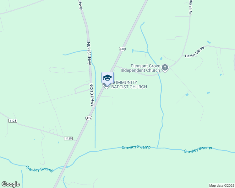 map of restaurants, bars, coffee shops, grocery stores, and more near 3107 North Carolina 410 in Bladenboro