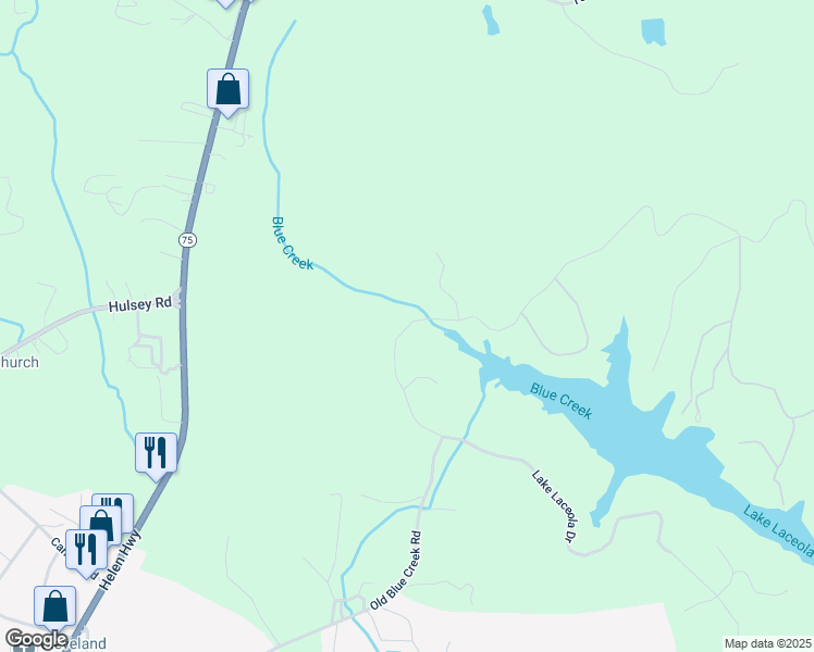 map of restaurants, bars, coffee shops, grocery stores, and more near 253 North Laceola Road in Cleveland