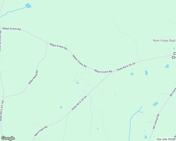 map of restaurants, bars, coffee shops, grocery stores, and more near 2627 Major Evans Road in Lancaster