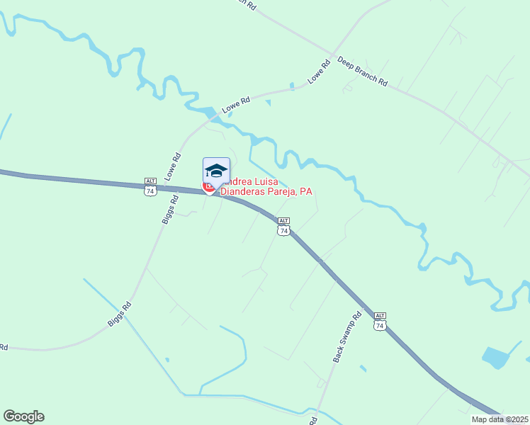 map of restaurants, bars, coffee shops, grocery stores, and more near US Highway 74 West in Rowland